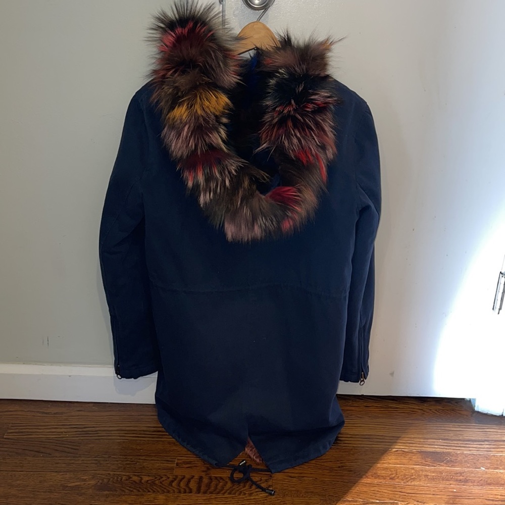 Jocelyn Fox fur Parka w/removable vest Sz M Beautiful π!!! - Picture 2 of 4
